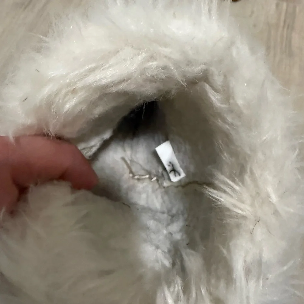 China Buttons City Faux Fur Ankle Boots Toddler Size 6 (Estimated)